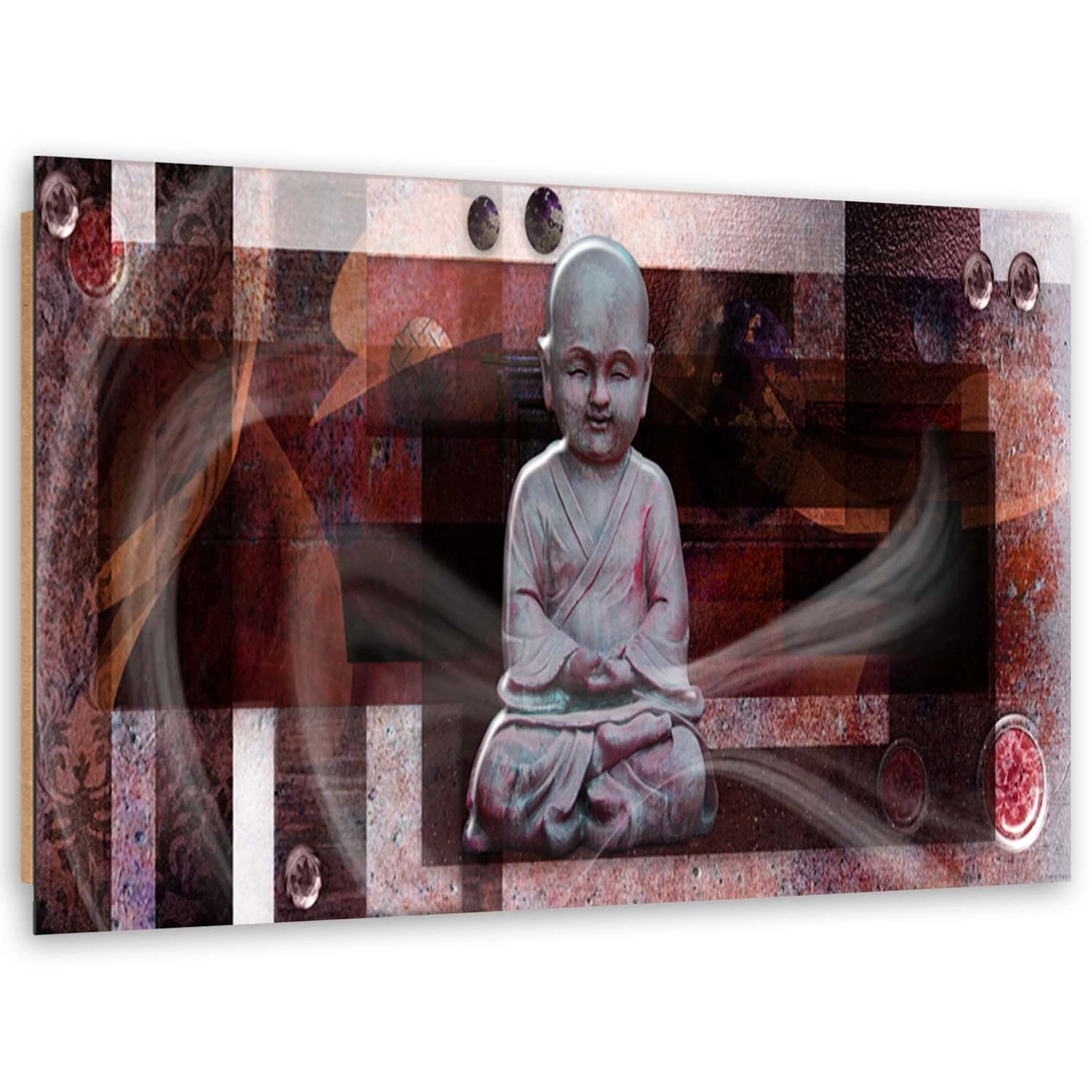 Deco panel print, Buddha with geometric figures