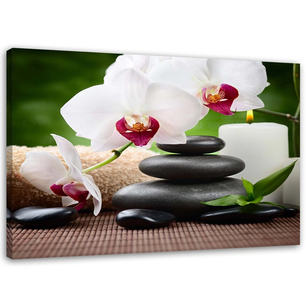 Canvas print, Zen orchids