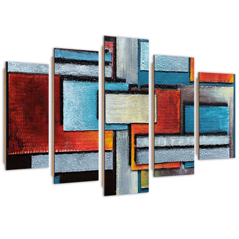 Five piece picture deco panel, Rectangle composition