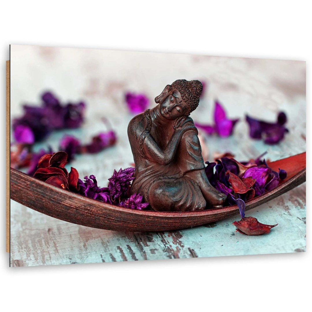 Deco panel print, Buddha and petals