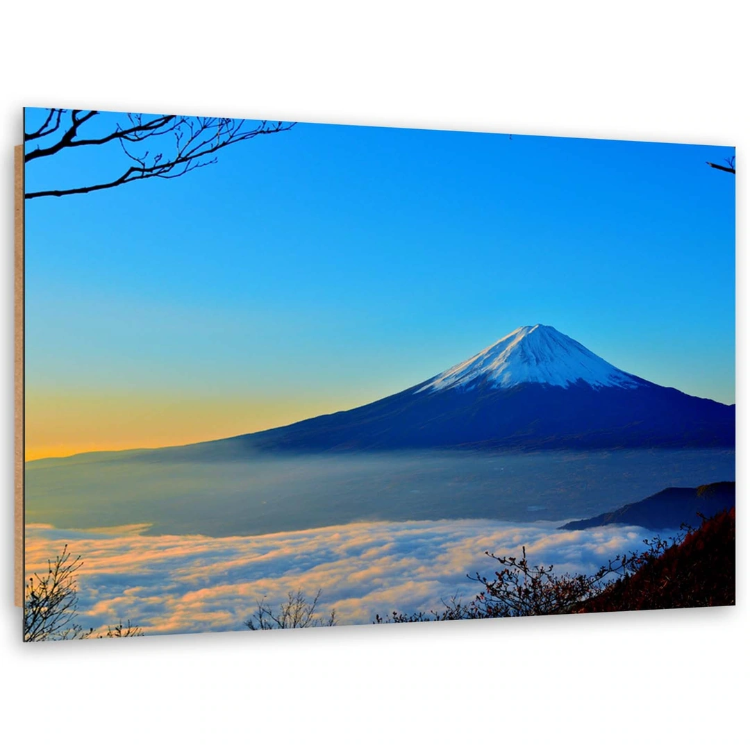 Deco panel print, Mount fuji in the blue