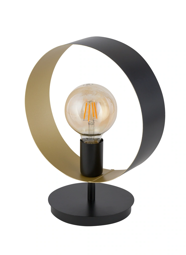Happy Table Lamp Black and Gold