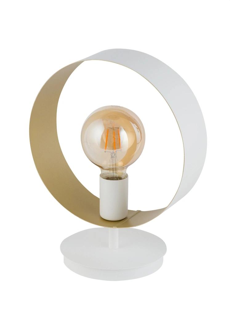 Happy Table Lamp White and Gold