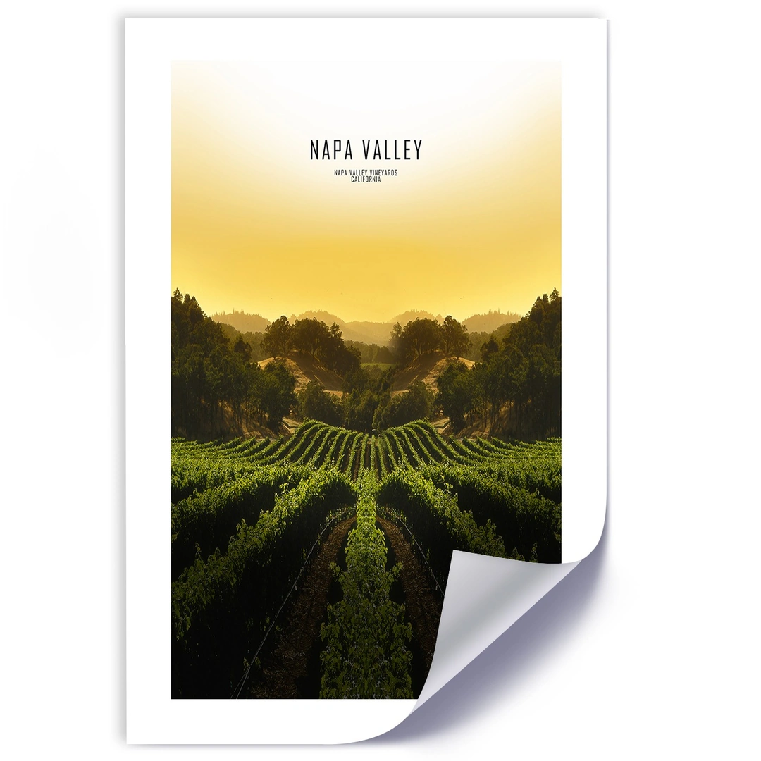 Poster, Vineyards in napa vallley