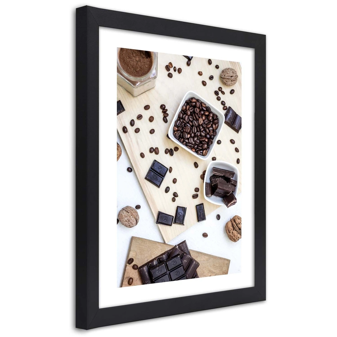 Picture in frame, Coffee mess