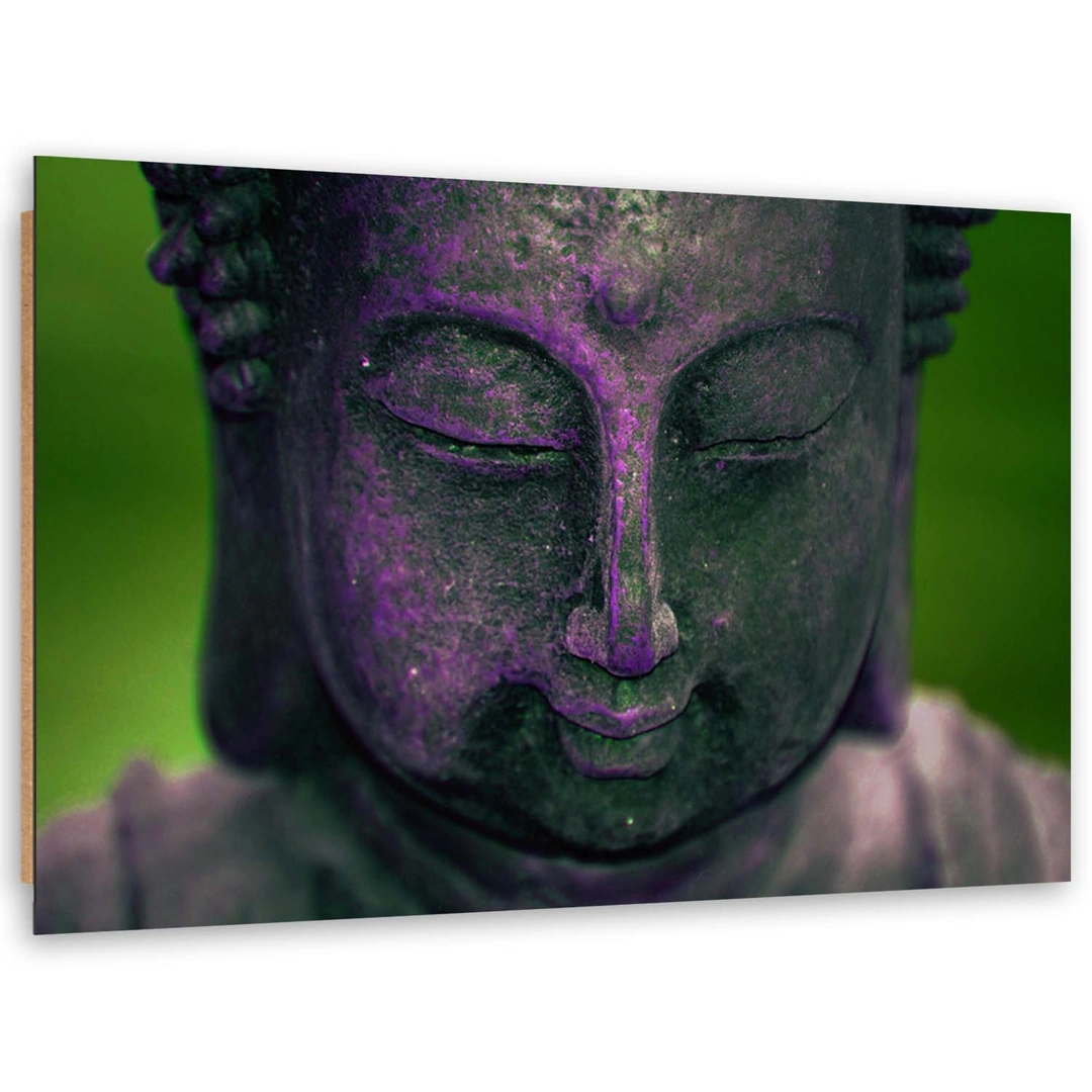 Deco panel print, Purple head of buddha