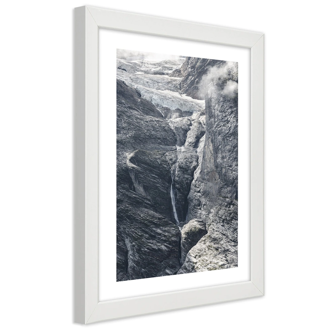Picture in frame, View on the rocks