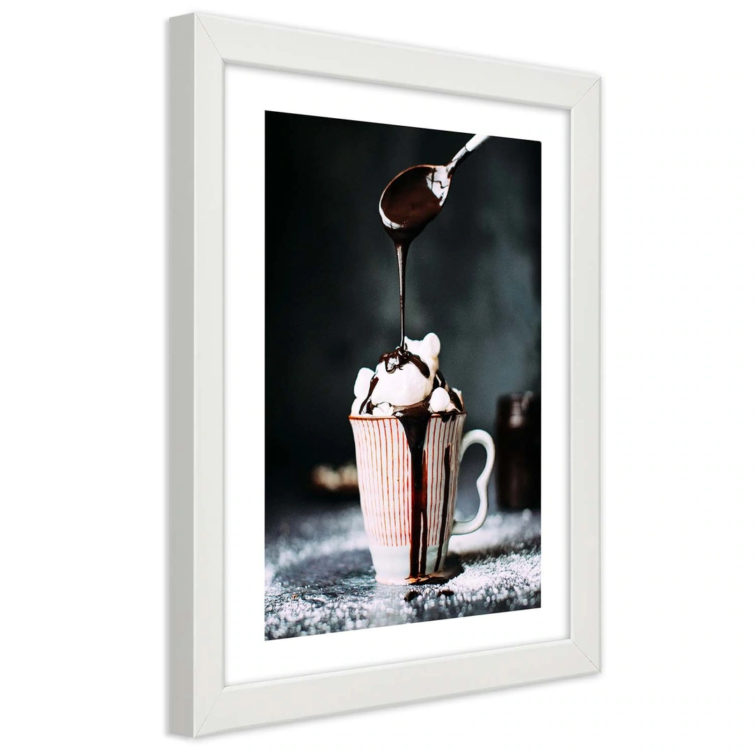 Picture in frame, Coffee with marshmallows
