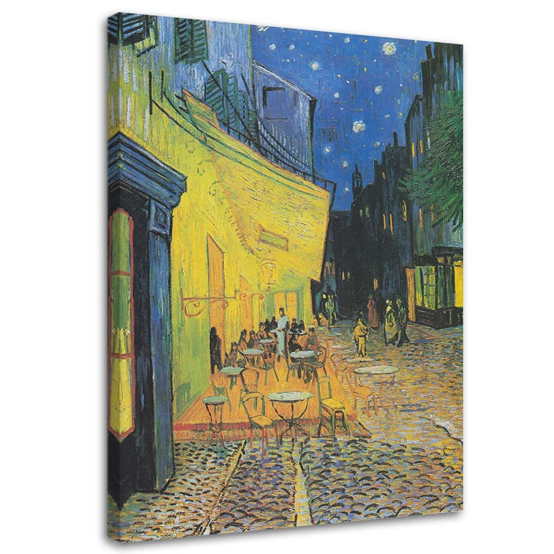 Canvas print, Terrace of a cafe at night - v. van gogh reproduction