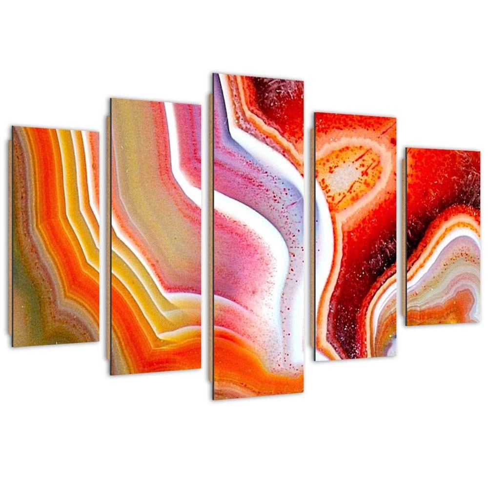 Five piece picture deco panel, Neon dance