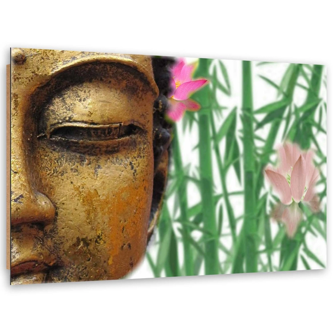 Deco panel print, Buddha with bamboos