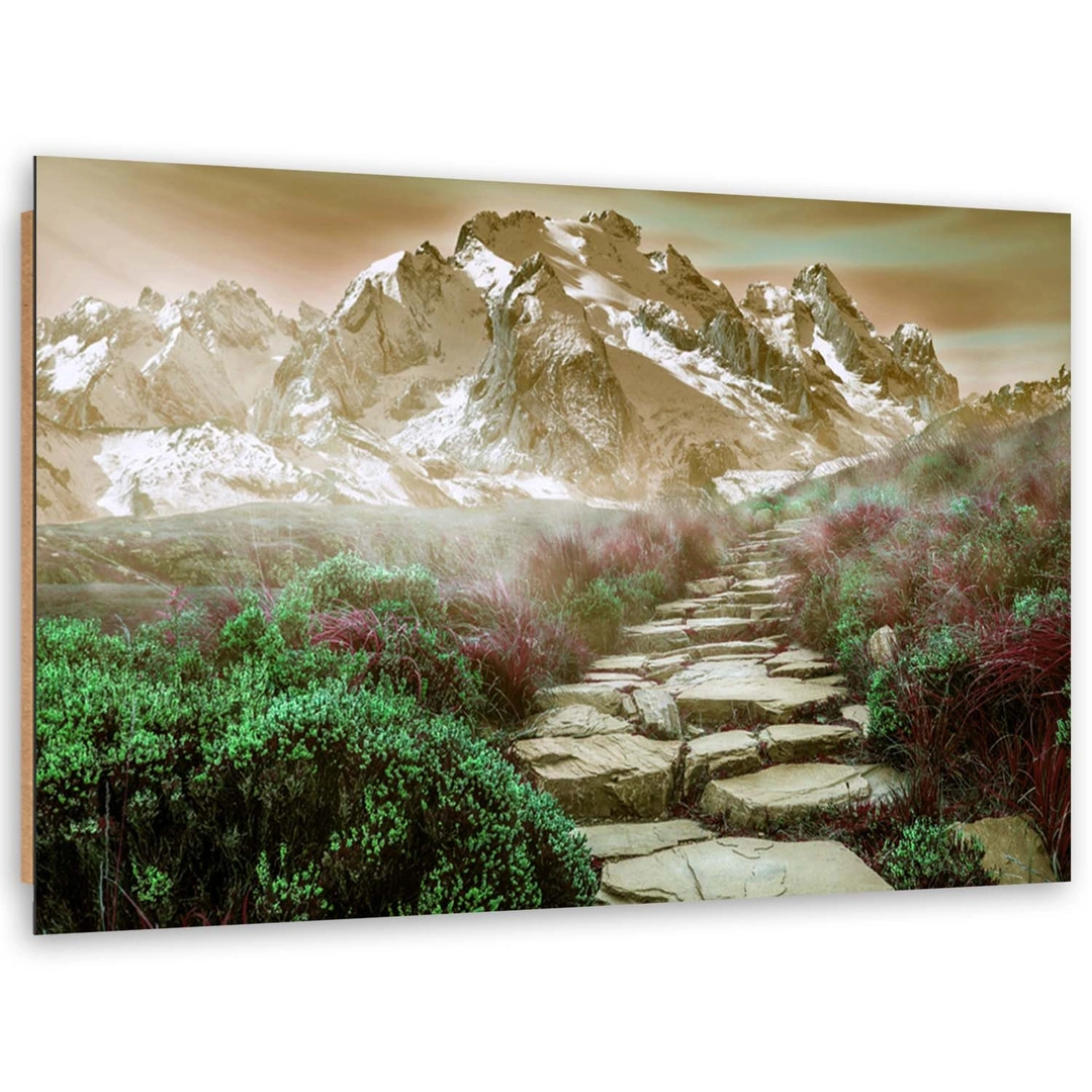 Deco panel print, Stone path to the summit