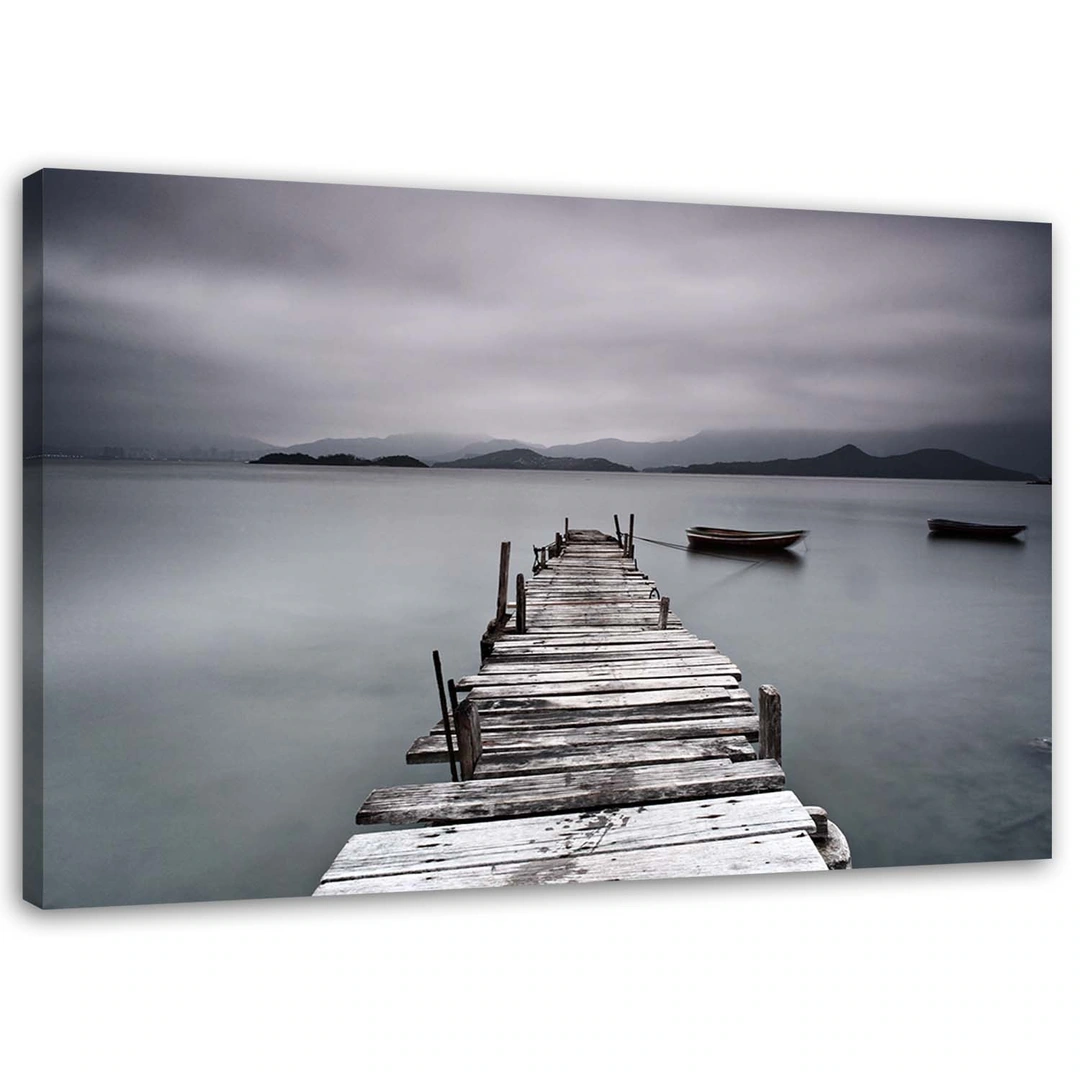 Canvas print, Winter lake