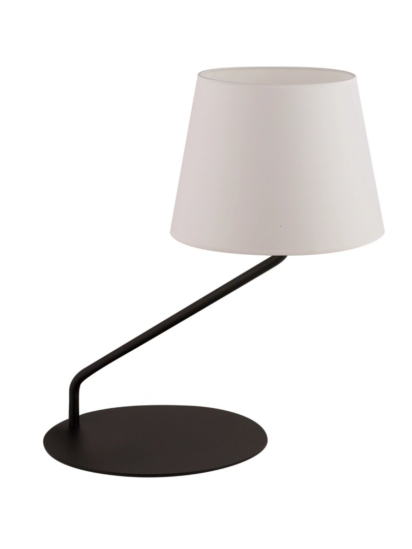 Lizbona Table Lamp with Shade Black and White
