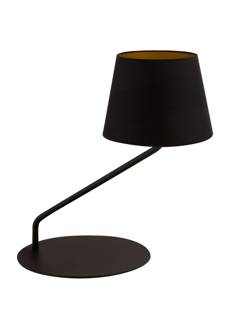 Lizbona Table Lamp with Shade Black and Copper