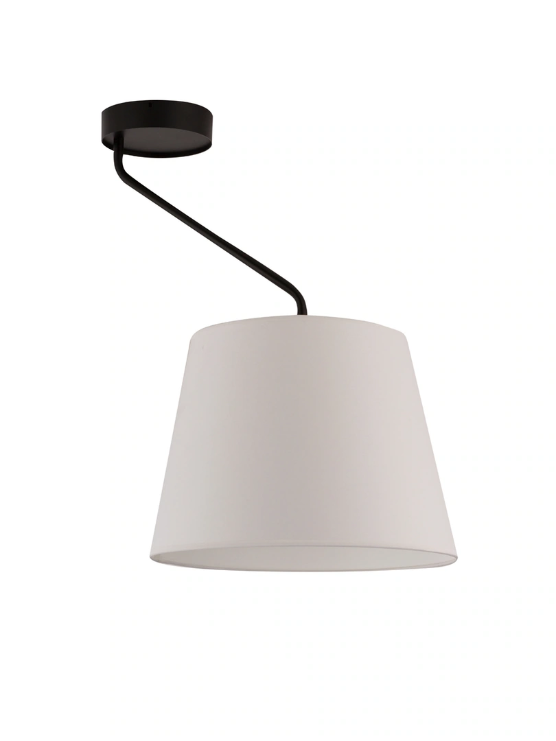 Lizbona Ceiling Light with Single Shade Black and White