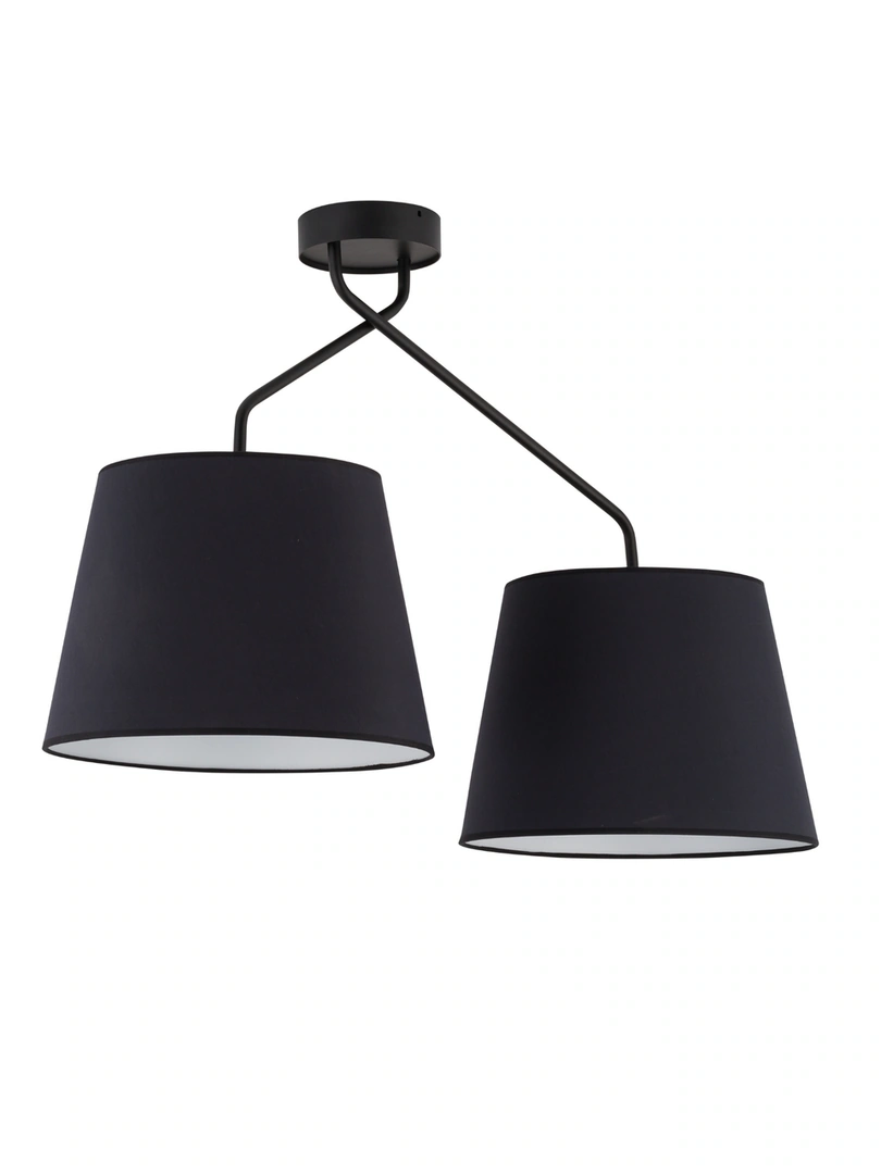 Lizbona Ceiling Light with Duo Shade Black