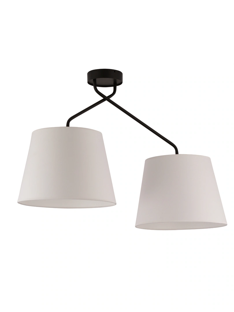 Lizbona Ceiling Light with Duo Shade Black and White