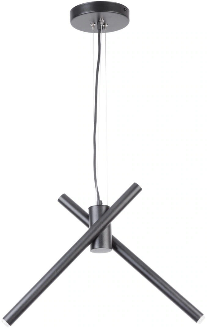 Lumen Ceiling Pendant Light 2 Spokes Black