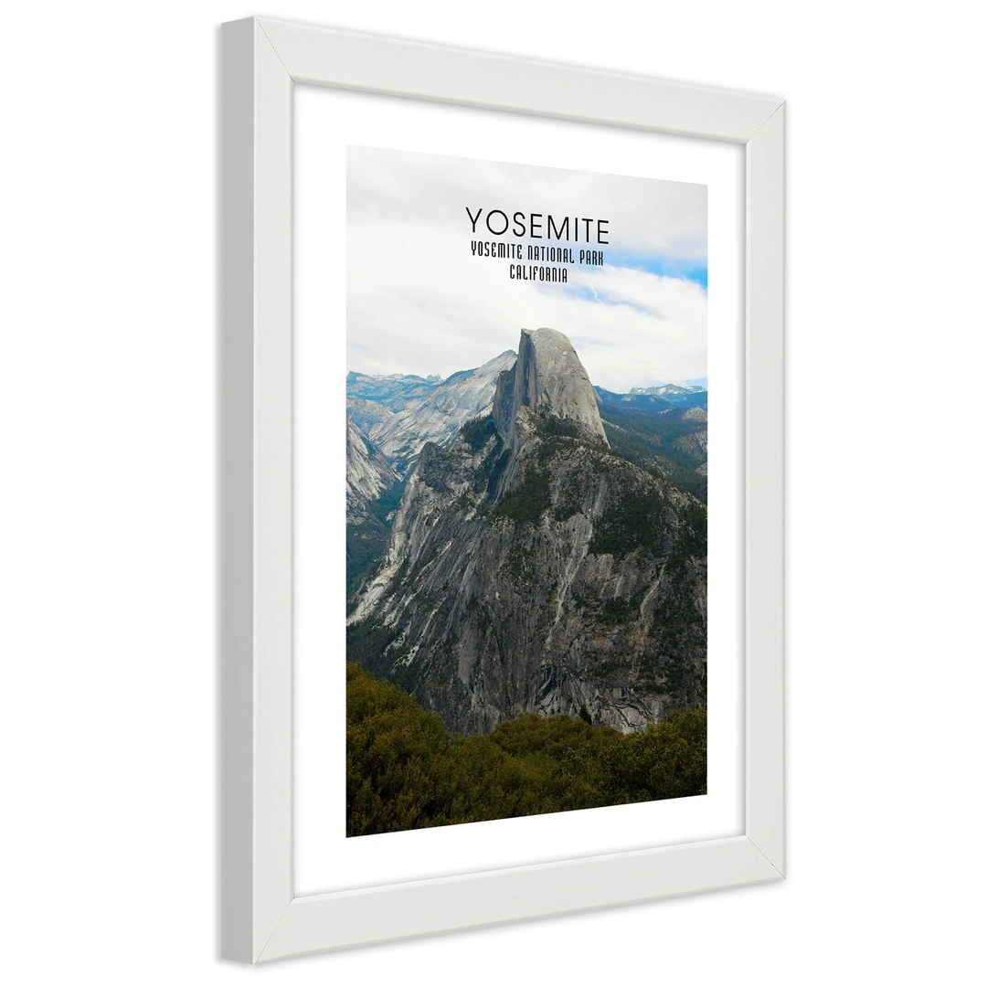 Picture in frame, Rock in yosemite national park