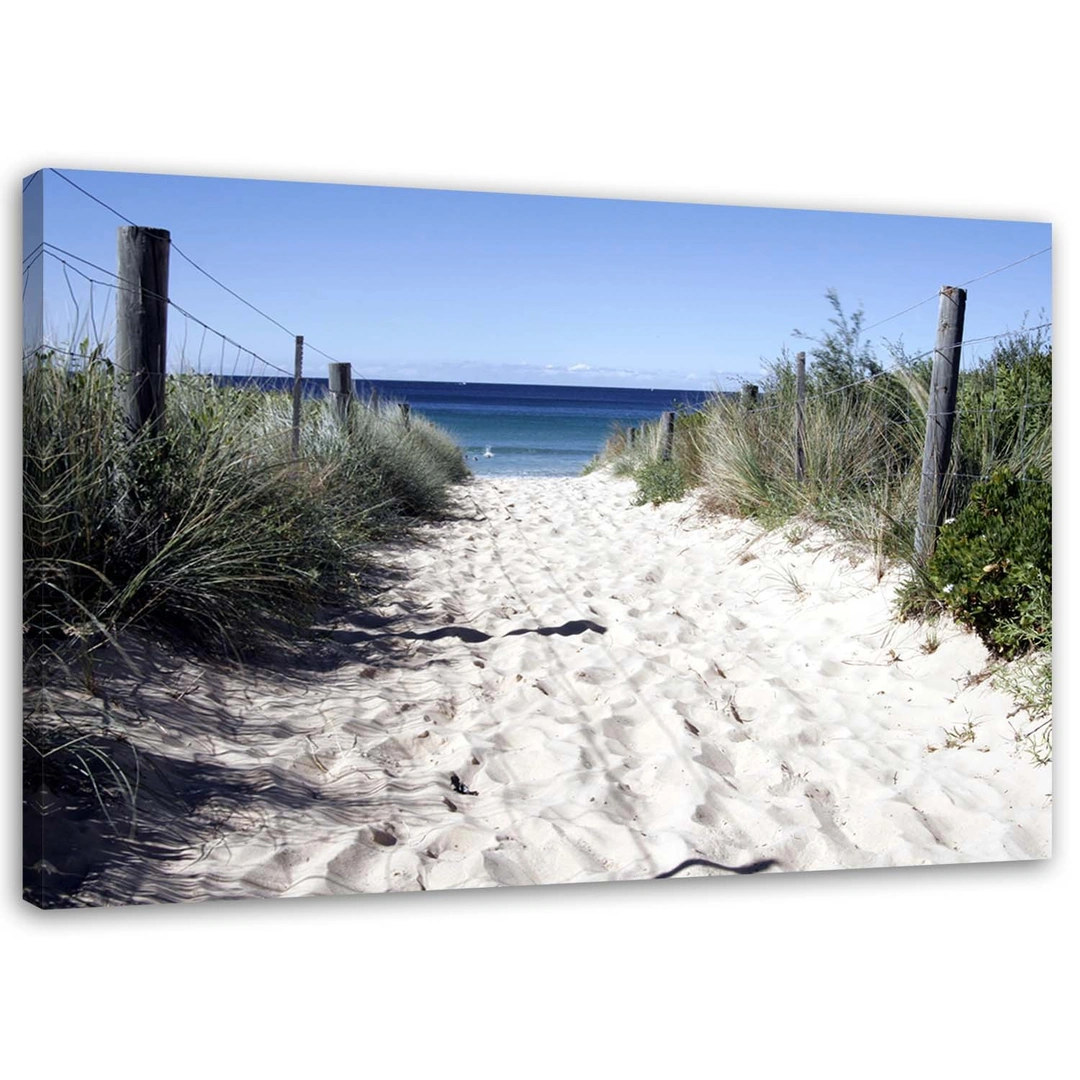 Canvas print, Path through the dunes