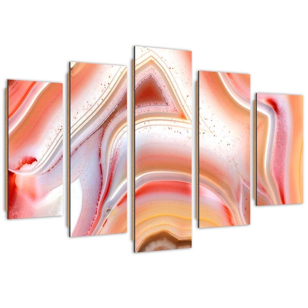 Five piece picture deco panel, Dance of pastels