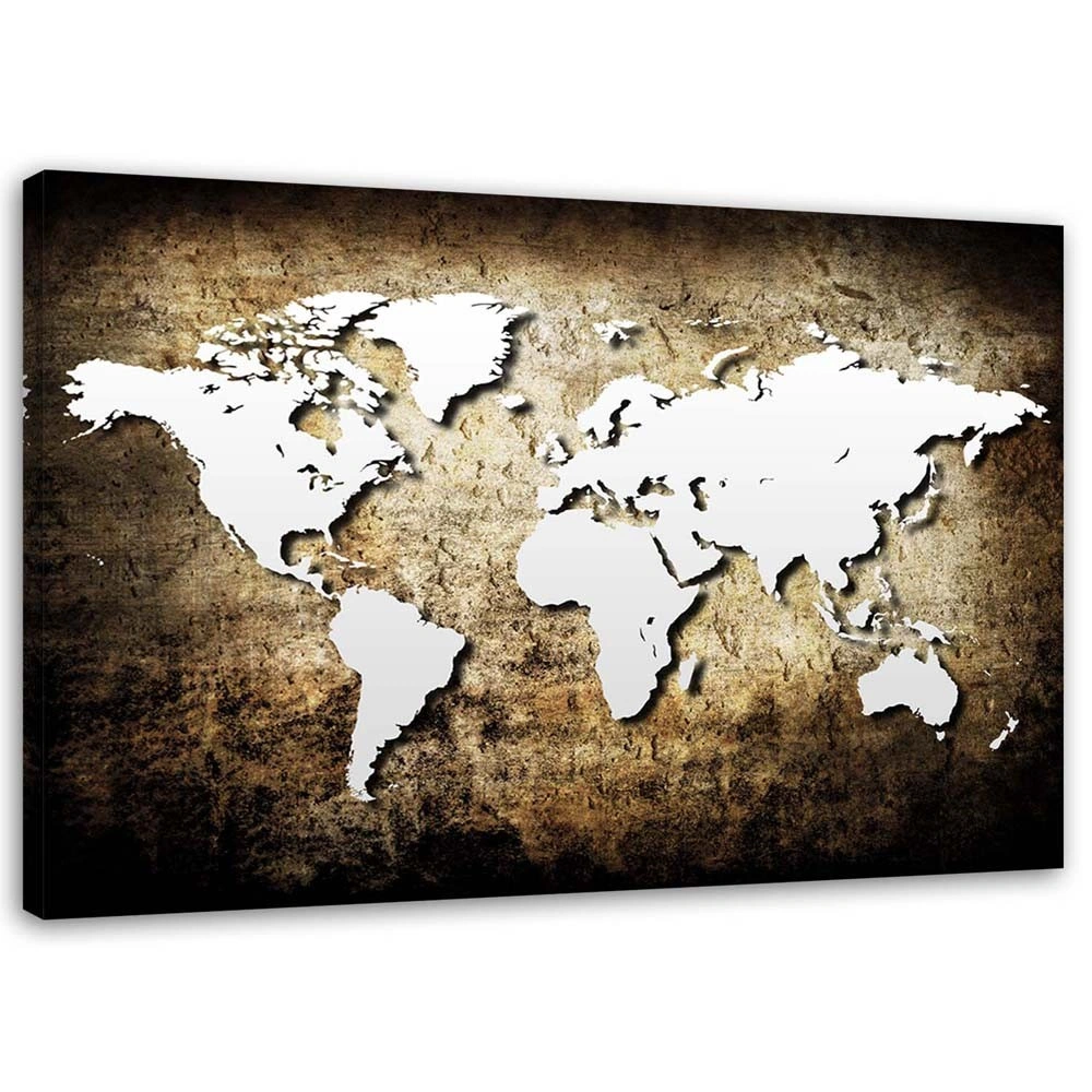 Canvas print, Vintage old world map