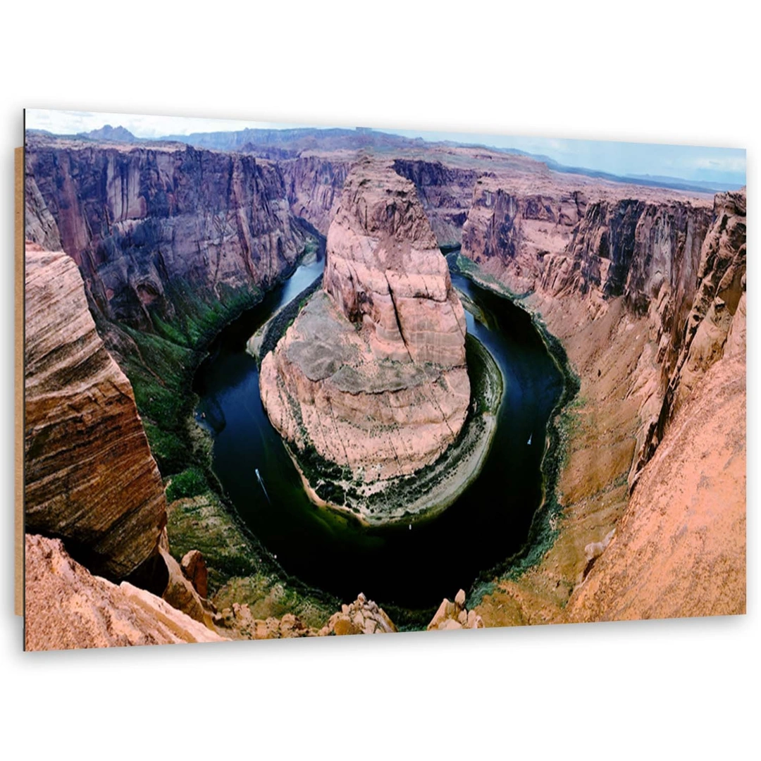 Deco panel print, View of the grand canyon