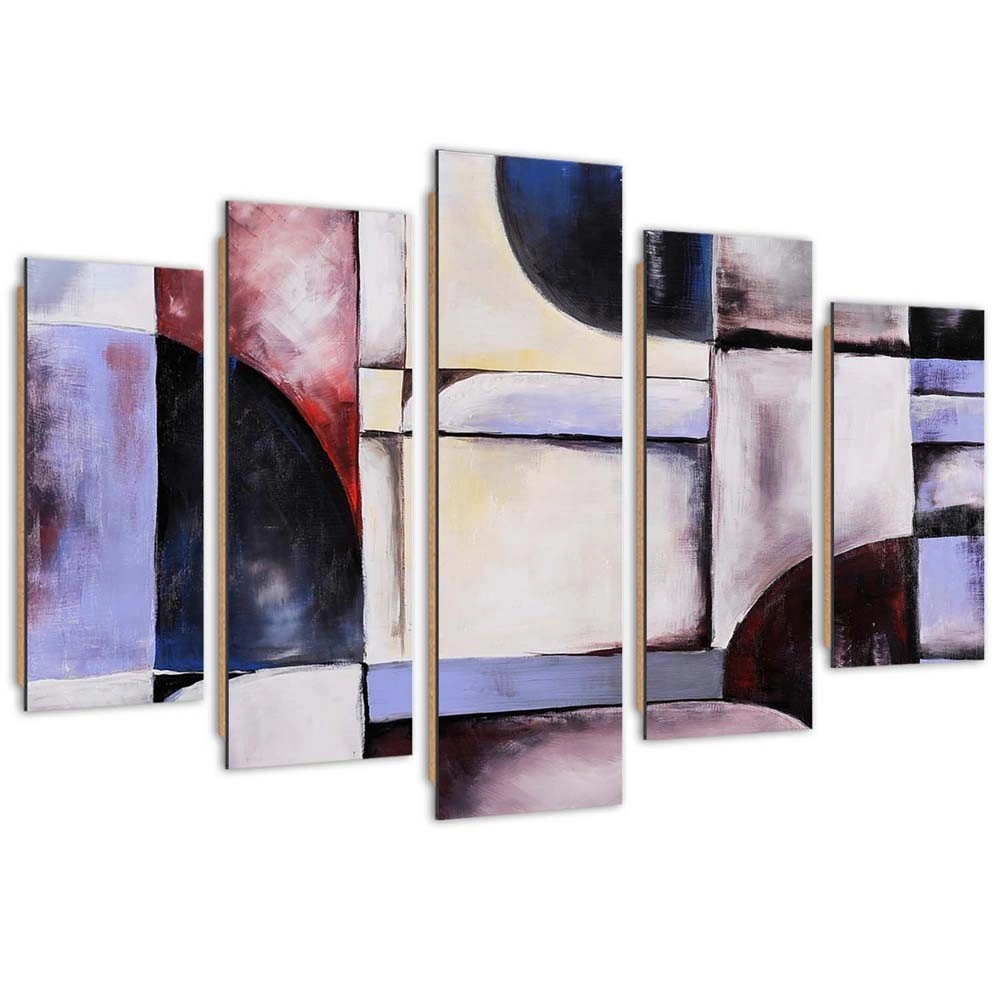 Five piece picture deco panel, Peace of colour