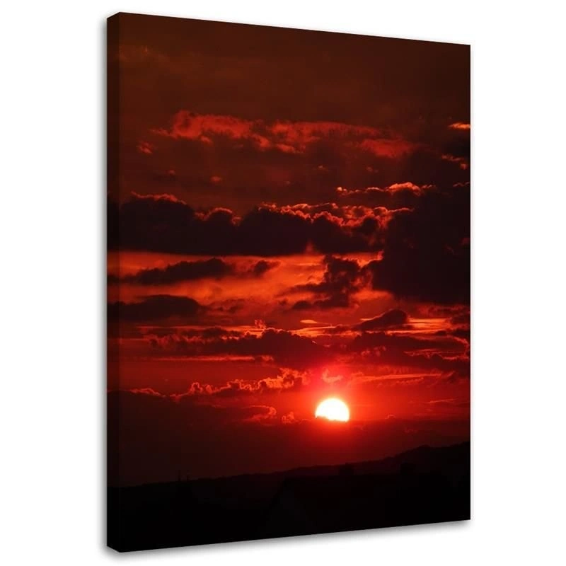 Canvas print, Red sunset