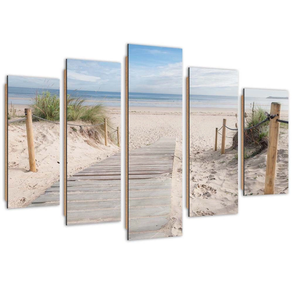 Five piece picture deco panel, Descent to the sea