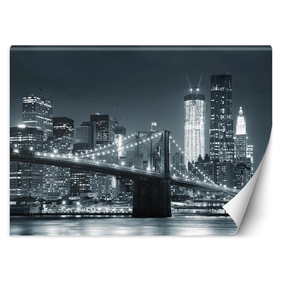Wallpaper, New york brooklyn bridge black and white
