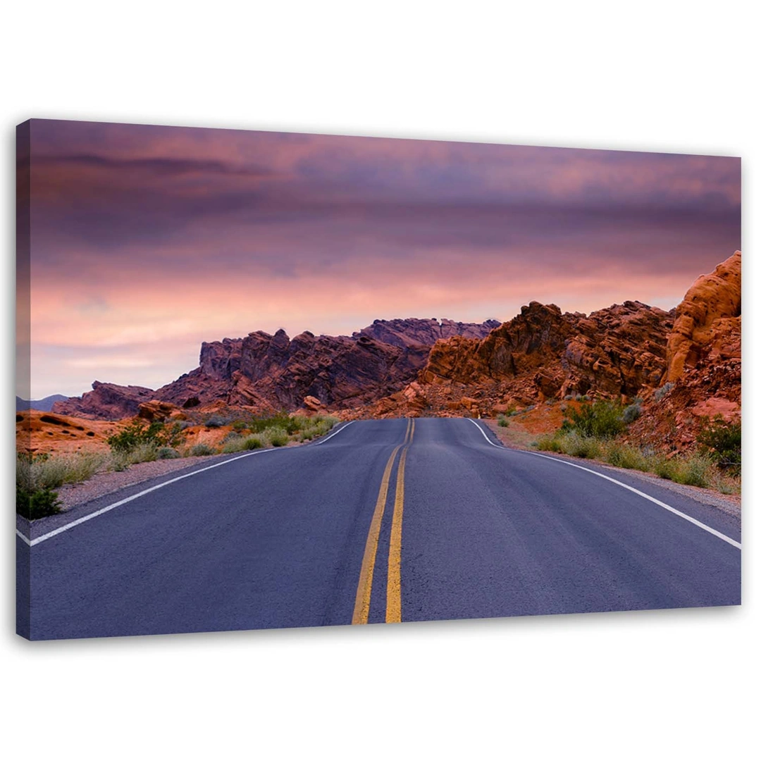 Canvas print, Road in the middle of nowhere