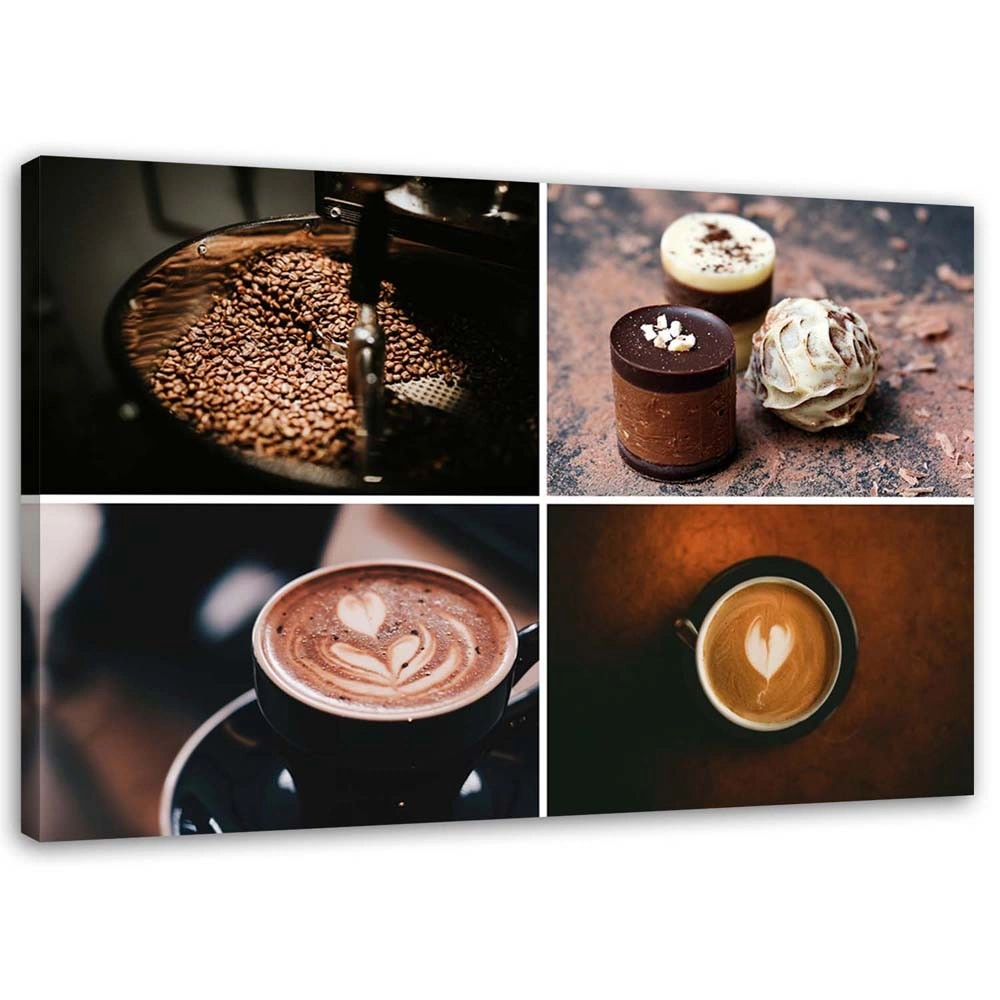 Canvas print, Coffee and sweets