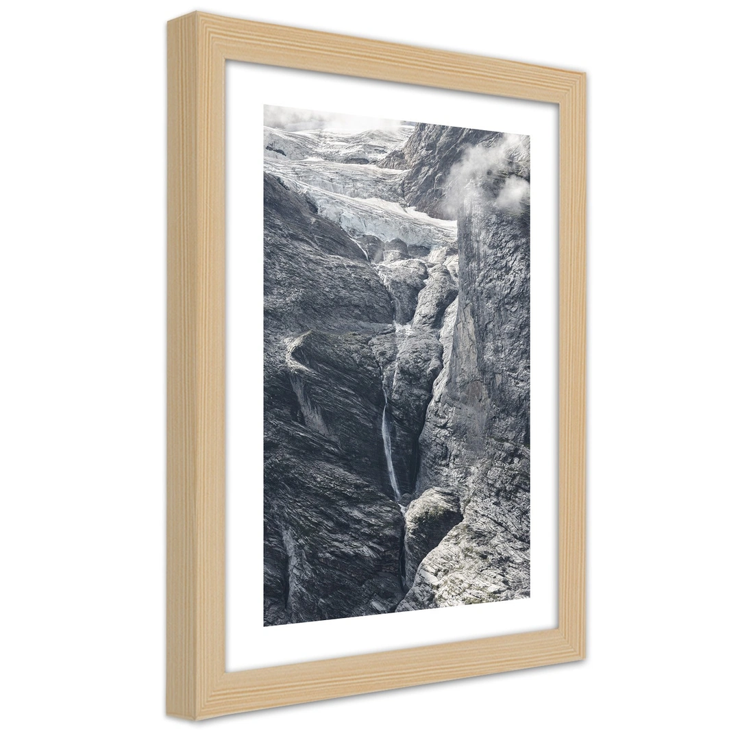 Picture in frame, View on the rocks