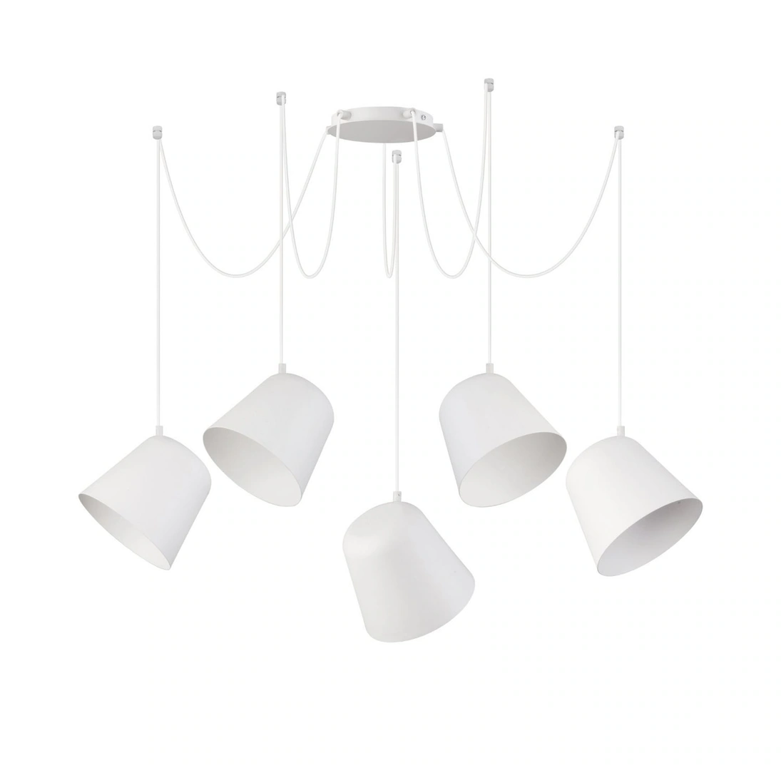 Jawa Ceiling Hanging Pendant Light 5 White