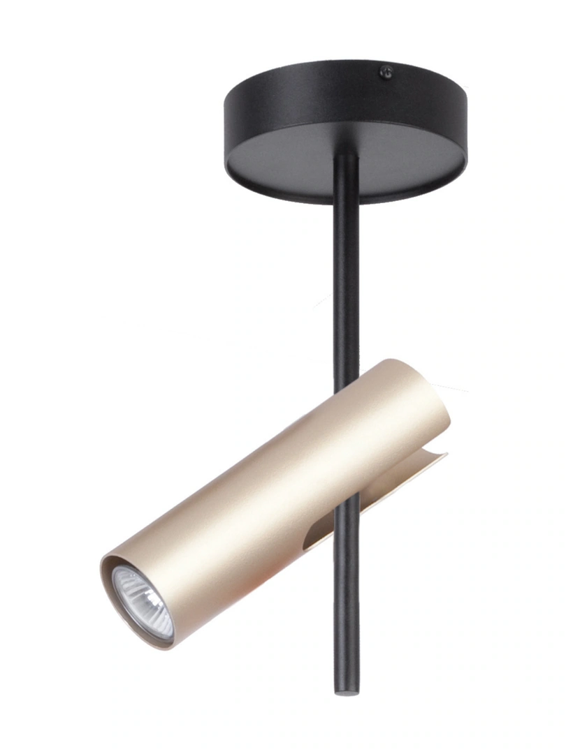 Leda Ceiling Spot Light Single Black and Gold