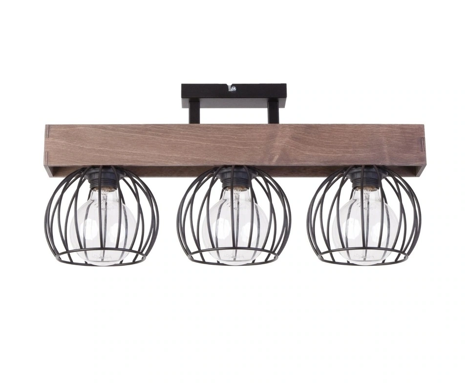 Milan Ceiling Light 3 Brown