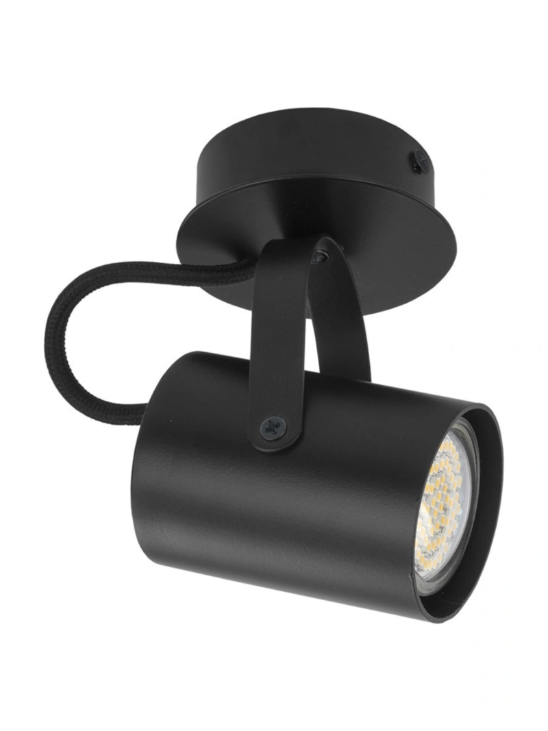 Camera Ceiling Light Single Black