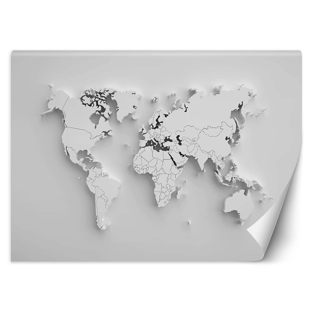 Wallpaper, Outline of continents 3d