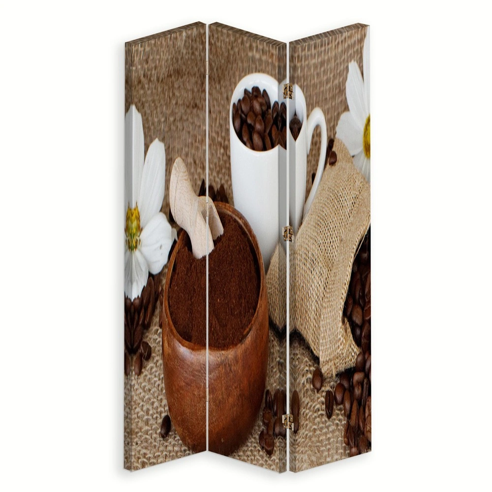 Room divider Double-sided rotatable, Ground coffee