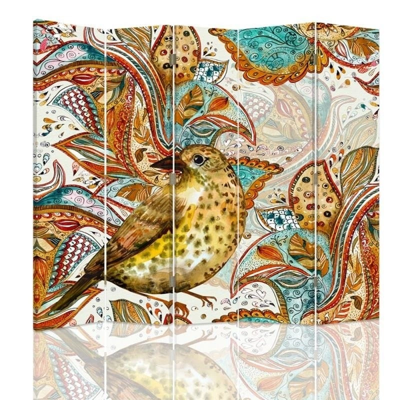 Room divider Double-sided, Oriental bird