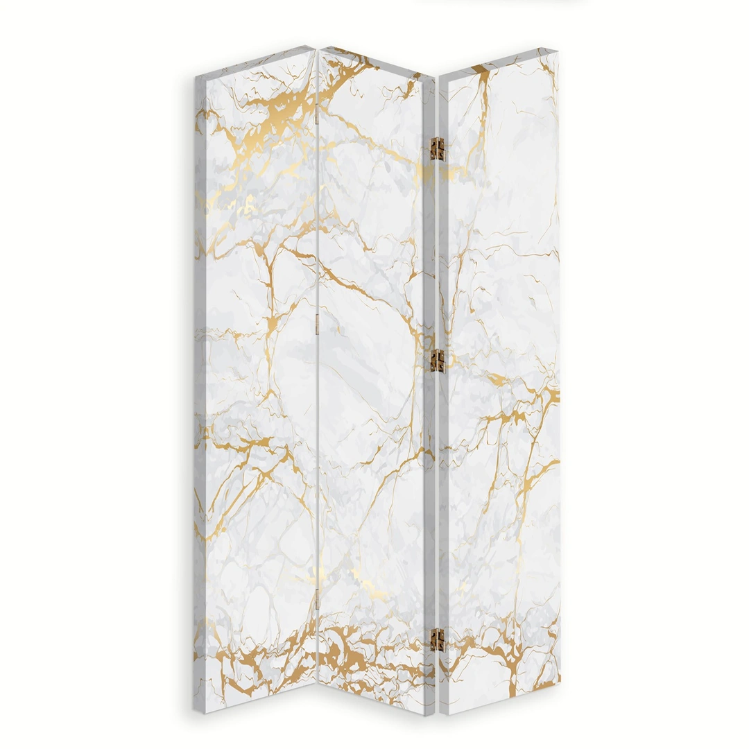 Room divider Double-sided rotatable, Light marble