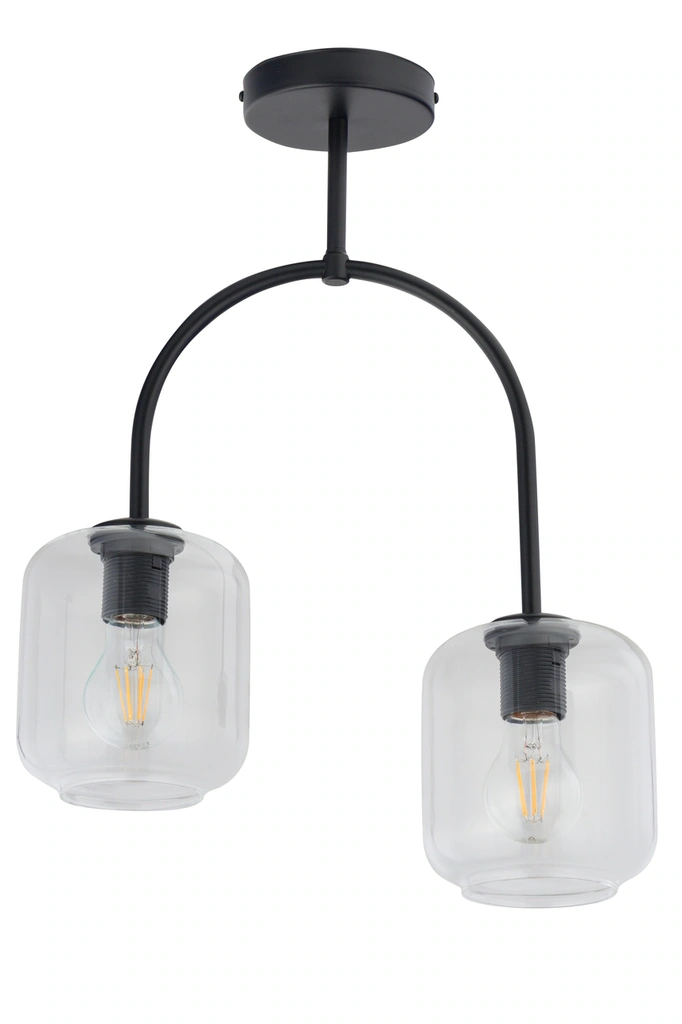 Shine Ceiling Light Duo Transparent Black