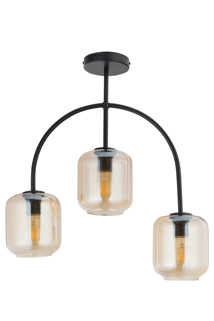 Shine Ceiling Light Trio Tinted Black