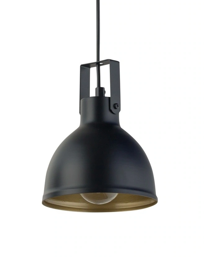 Mars Ceiling Pendant Light Duo Black with Gold