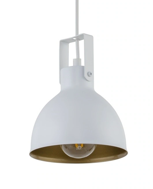 Mars Ceiling Pendant Light Duo White with Gold
