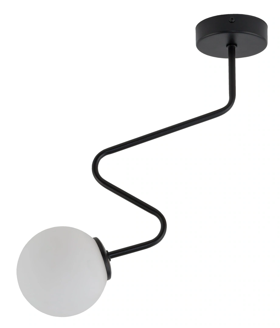 ZigZag Ceiling Light 1 Black