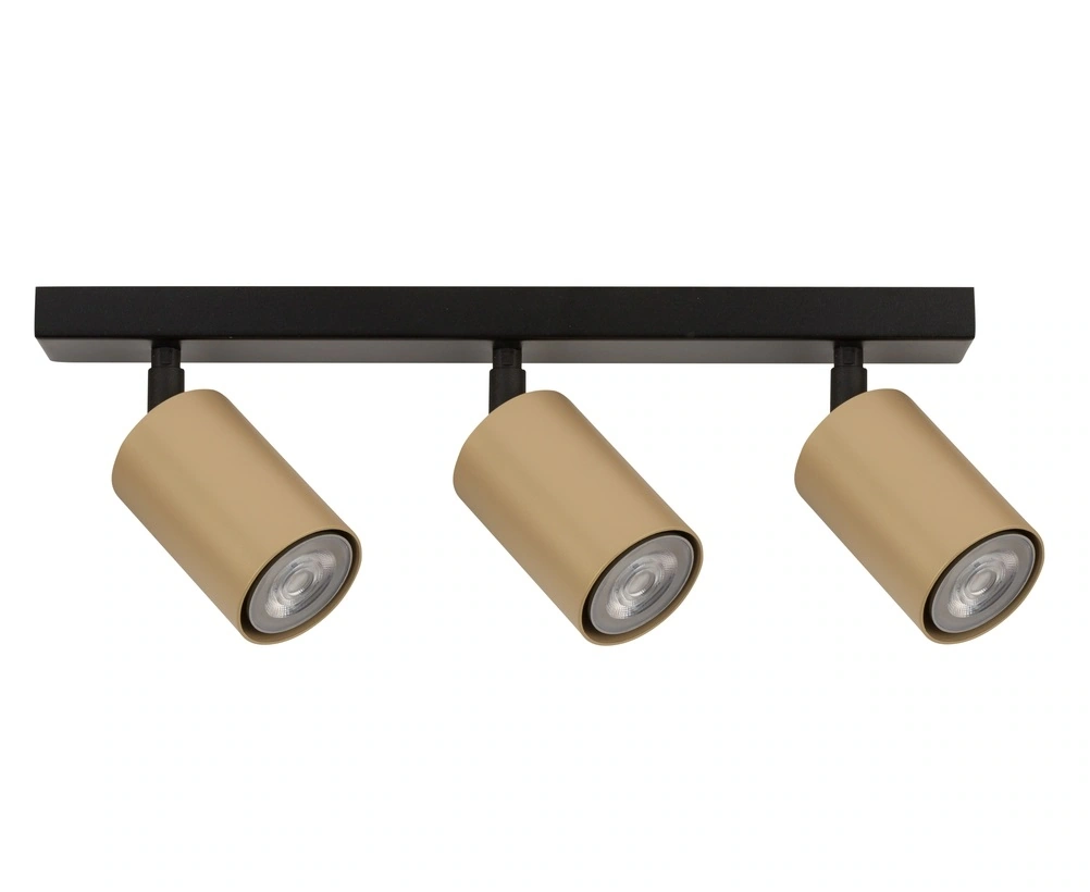 Zoom Ceiling Track Light 3 Black and Gold