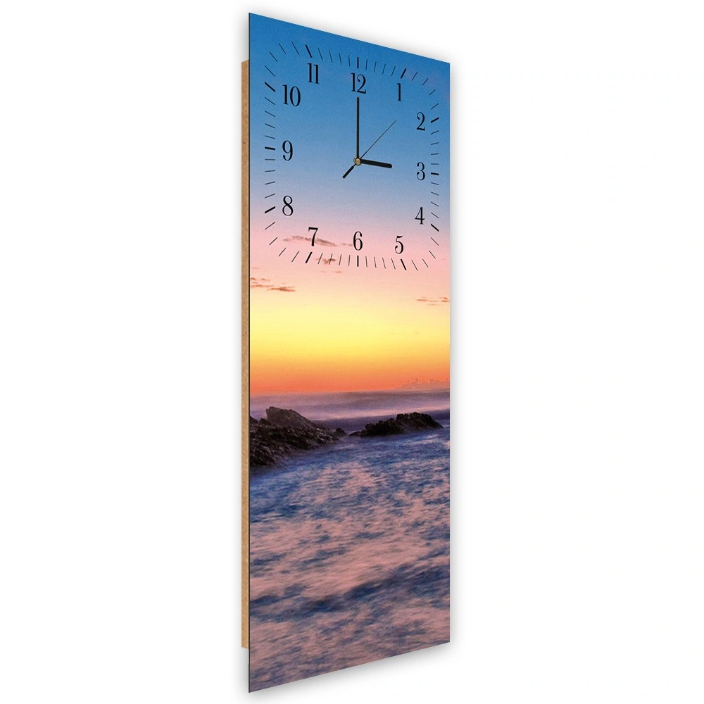Wall clock, Rocks at sunset